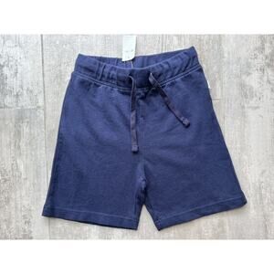 GAP Kid French Terry Elastic Waist Boy Sweat Short Navy Uniform Casual M 8-9 NEW